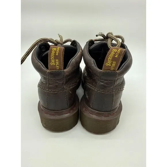 Vintage Dr. Martens 8287 Style Chunky Grizzly Brown Leather Boots US L 5/ US M 4 - Picture 4 of 6